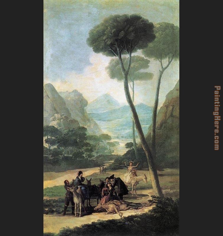 The Fall La Caida painting - Francisco de Goya The Fall La Caida art painting